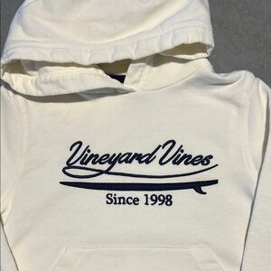 Vineyard Vines Cream Hoodie Boys size 5